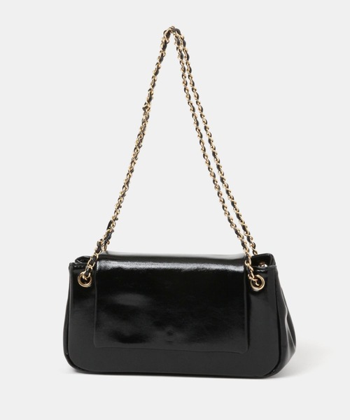 FOREVER 21（フォーエバー トゥエンティーワン）の「チェーンフラップバッグ（ハンドバッグ・レディース・ブラック/ホワイト系その他2・FREE）」の8枚目の写真