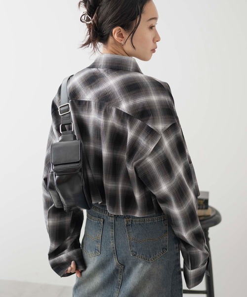 WEGO（ウィゴー）の「WEGO/オンブレチェックショートシャツ（シャツ