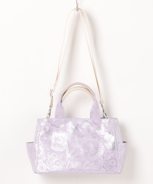 SHiME(シィメ)の「SHiMEシィメ DAスパークリング 2WAYハンドバッグ(ハンドバッグ・レディース・グレー/アイボリー/ラベンダー・FREE)」の1枚目の写真