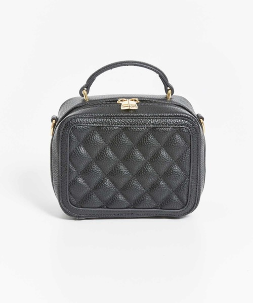 NOELA(ノエラ)の「キルティングスクエアバッグ(ショルダーバッグ・レディース・ブラック/オフホワイト/イエロー・フリー)」の3枚目の写真