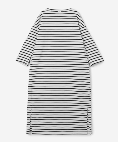 ORCIVAL(オーシバル)の「ORCIVAL | コットン ワイドボートネックワンピース WOMEN(ワンピース・レディース・ブルー系その他2/ブラック系その他2/ブラック/グレー系その他/ブラック系その他・1)」の3枚目の写真