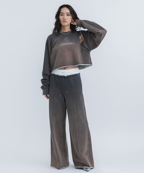 STUDIOUS(ステュディオス)の「【STUDIOUS/ステュディオス】ヴィンテージスウェットプルオーバー(スウェット・レディース・ダークグレー・FREE)」の2枚目の写真