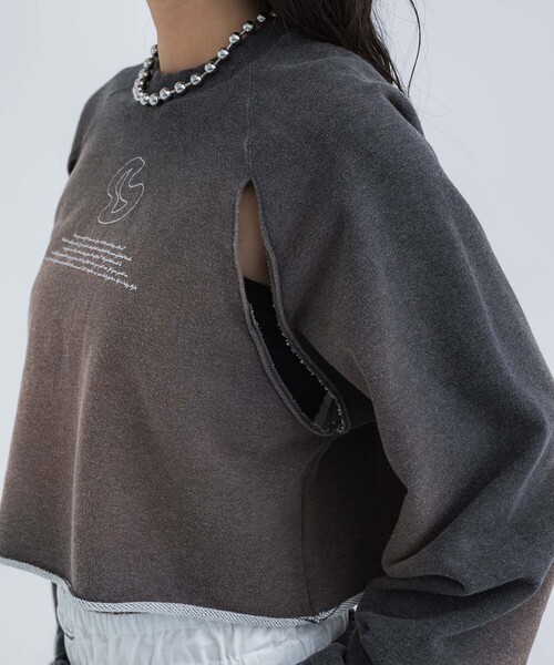 STUDIOUS(ステュディオス)の「【STUDIOUS/ステュディオス】ヴィンテージスウェットプルオーバー(スウェット・レディース・ダークグレー・FREE)」の7枚目の写真