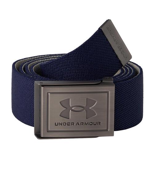 UNDER ARMOUR(アンダーアーマー)の「UAストレッチ ウェビング ベルト(ゴルフ/メンズ)(ベルト・メンズ・ネイビー・ONESIZE)」の2枚目の写真