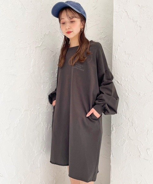 LOWRYS FARM（ローリーズファーム）の「アソートＢＩＧミニワンピース　105197（ワンピース・レディース・ブラック/チャコールグレー/オフホワイト・FREE）」の15枚目の写真