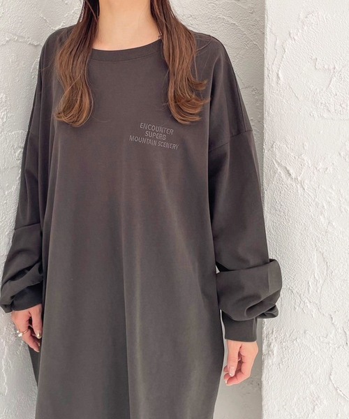 LOWRYS FARM（ローリーズファーム）の「アソートＢＩＧミニワンピース　105197（ワンピース・レディース・ブラック/チャコールグレー/オフホワイト・FREE）」の16枚目の写真