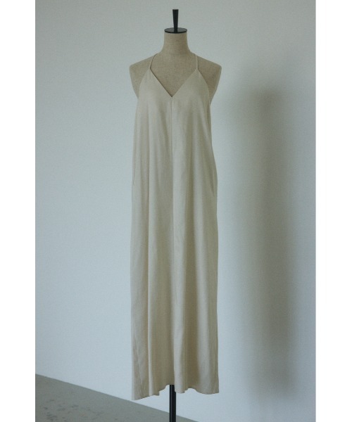 BLACK BY MOUSSY(ブラックバイマウジー)の「straw strap long dress(ストローストラップロングドレス)(ワンピース・レディース・ブラック/カーキ/オフホワイト・FREE)」の2枚目の写真