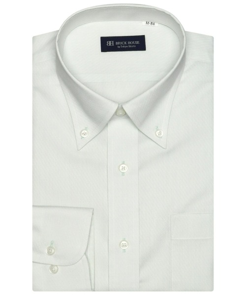 形態安定ノーアイロン ボタンダウン 長袖ビジネスワイシャツ（ビジネスシャツ）｜TOKYO SHIRTS（トウキョウシャツ）