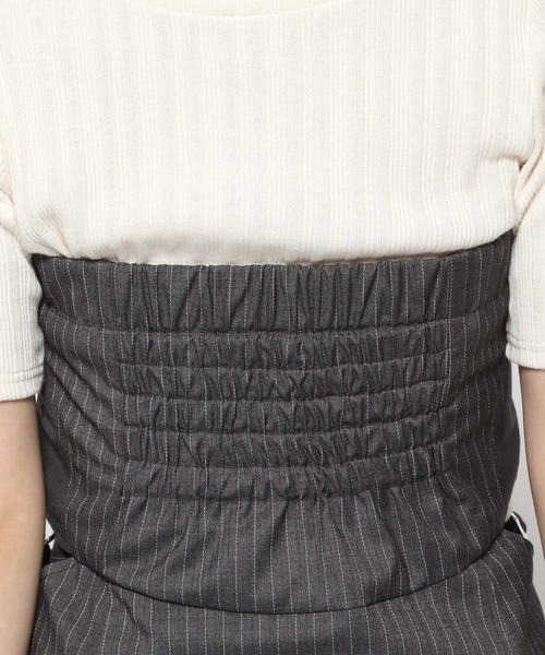 HARE（ハレ）の「サイドカットアウトコルセット(HARE)（ベスト・レディース・ブラック/グレー・FREE）」の14枚目の写真