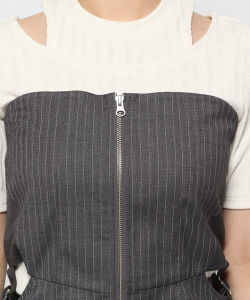 HARE（ハレ）の「サイドカットアウトコルセット(HARE)（ベスト・レディース・ブラック/グレー・FREE）」の15枚目の写真