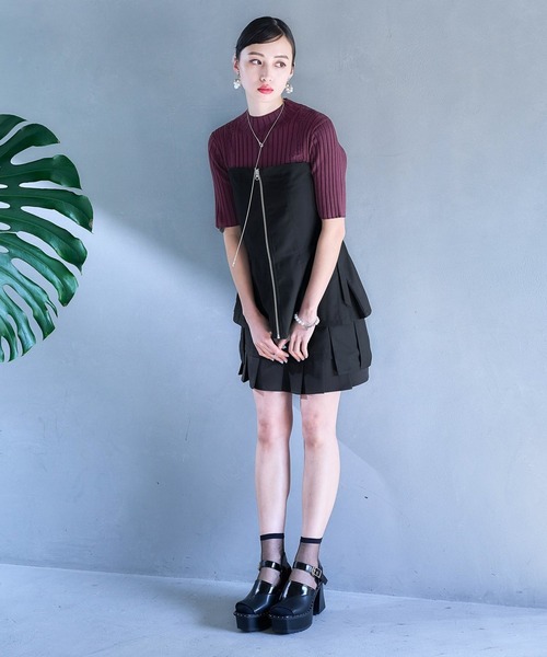 HARE（ハレ）の「サイドカットアウトコルセット(HARE)（ベスト・レディース・ブラック/グレー・FREE）」の20枚目の写真