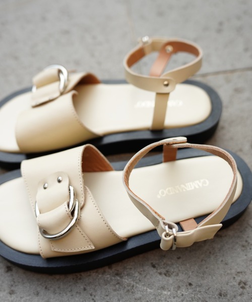 CAMINANDO（カミナンド）の「CAMINANDO(カミナンド) ANKLE STRAP PLATFORM SANDALS/2426/（サンダル・レディース・ブラック/キナリ/その他6・6/7/8）」の22枚目の写真