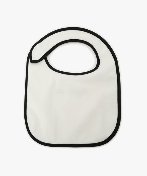 agnes b.（アニエスベー）の「ベビー ロゴ コットン スタイ（スタイ/よだれかけ・キッズ・ブラック・FREE）」の2枚目の写真