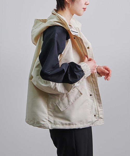 Fizz(フィズ)の「【Fizz/フィズ】 バイカラーマウンテンパーカー(マウンテンパーカー・レディース・カーキ/グレー/ベージュ・FREE)」の14枚目の写真