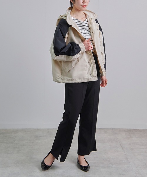 Fizz(フィズ)の「【Fizz/フィズ】 バイカラーマウンテンパーカー(マウンテンパーカー・レディース・カーキ/グレー/ベージュ・FREE)」の16枚目の写真