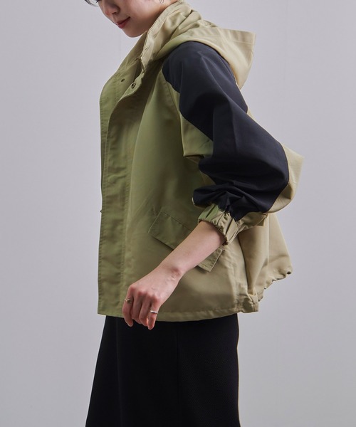 Fizz(フィズ)の「【Fizz/フィズ】 バイカラーマウンテンパーカー(マウンテンパーカー・レディース・カーキ/グレー/ベージュ・FREE)」の5枚目の写真