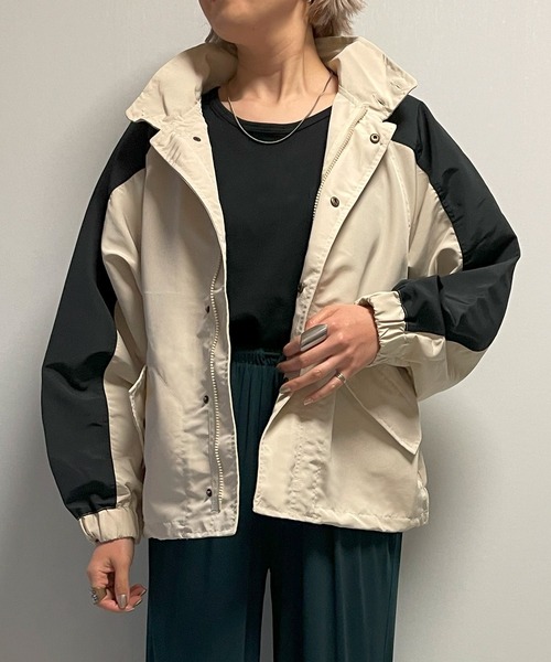 Fizz(フィズ)の「【Fizz/フィズ】 バイカラーマウンテンパーカー(マウンテンパーカー・レディース・カーキ/グレー/ベージュ・FREE)」の19枚目の写真