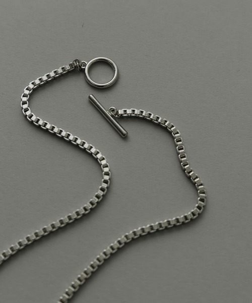 SMELLY(スメリー)の「ボックスチェーンマンテルネックレス(ネックレス・メンズ・シルバー・-)」の2枚目の写真