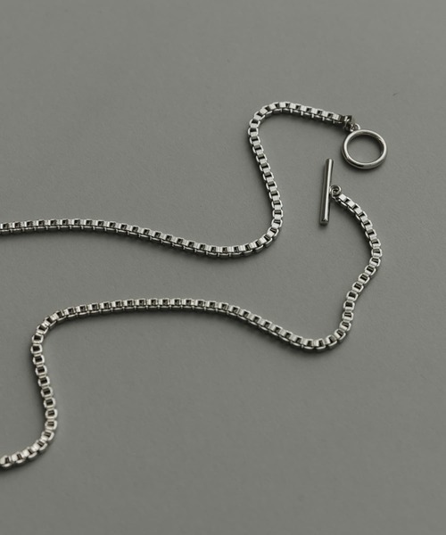 SMELLY(スメリー)の「ボックスチェーンマンテルネックレス(ネックレス・メンズ・シルバー・-)」の3枚目の写真