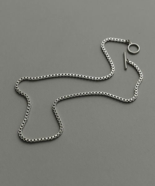 SMELLY(スメリー)の「ボックスチェーンマンテルネックレス(ネックレス・メンズ・シルバー・-)」の4枚目の写真