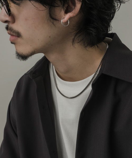 SMELLY(スメリー)の「ボックスチェーンマンテルネックレス(ネックレス・メンズ・シルバー・-)」の7枚目の写真