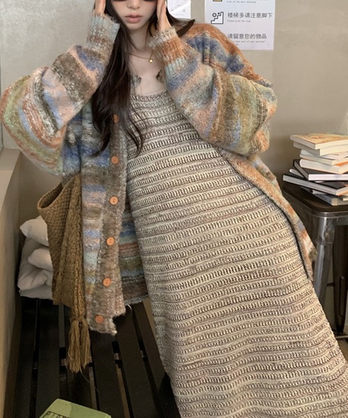 aimoha(アイモハ)の「編みキャミソールワンピース (SS)(ワンピース・レディース・ベージュ・FREE)」の10枚目の写真