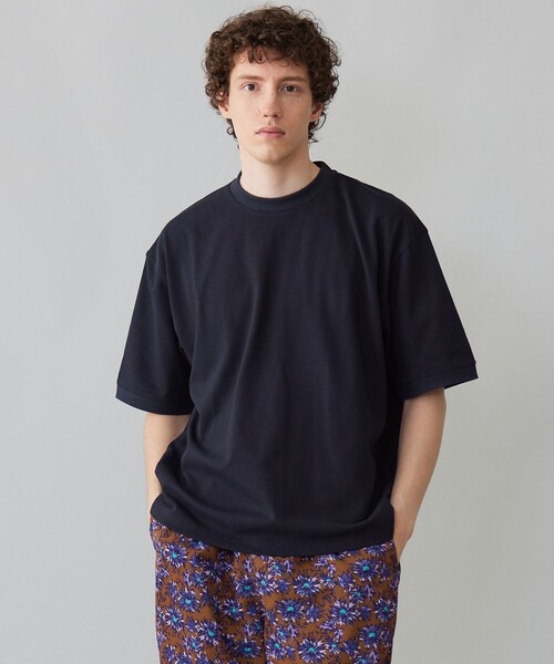 UNFILO(アンフィーロ)の「PLAX カノコ TEE(Tシャツ/カットソー・メンズ・スモーキーグリーン系/ネイビー系・SMALL/LARGE/X-LARGE/MEDIUM)」の2枚目の写真