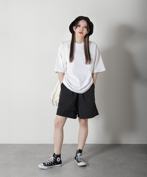 U.S. POLO ASSN.（ユーエスポロアッスン）の「【U.S.POLOASSN.】 ナイロンワッシャ― 裏メッシュ ワンポイント刺繍 ワイド ショートパンツ（その他パンツ・メンズ・ブラック/ベージュ/カーキ/グレー・LARGE/X-LARGE/SMALL/MEDIUM）」の8枚目の写真