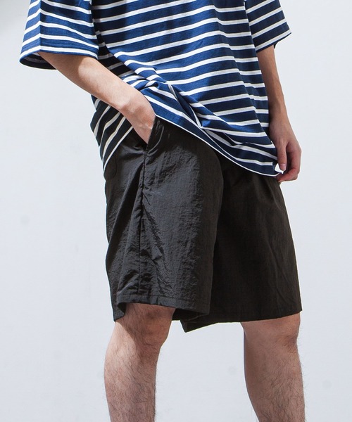 U.S. POLO ASSN.（ユーエスポロアッスン）の「【U.S.POLOASSN.】 ナイロンワッシャ― 裏メッシュ ワンポイント刺繍 ワイド ショートパンツ（その他パンツ・メンズ・ブラック/ベージュ/カーキ/グレー・LARGE/X-LARGE/SMALL/MEDIUM）」の22枚目の写真