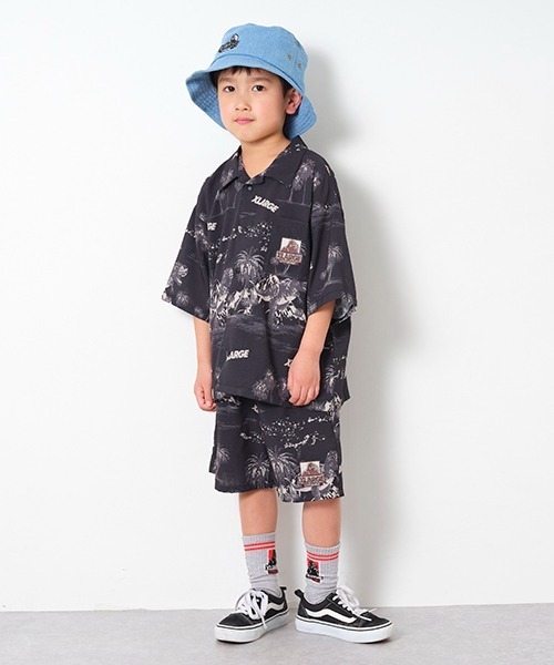 XLARGE　エクストララージ　オープンカラーシャツ　アロハシャツnitraid XLARGE 全2色 エクストララージ 半袖シャツ アロハシャツ S/S