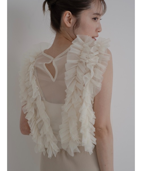 【結婚式/オケージョン】situation tulle vest（ベスト）｜jumelle（ジュメロ）