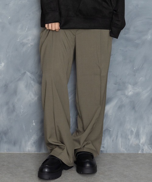 【セール】two tuck loose slacks/ツータック ルーズ スラックス（スラックス）｜Starting Over（スターティングオーバー）スラックス