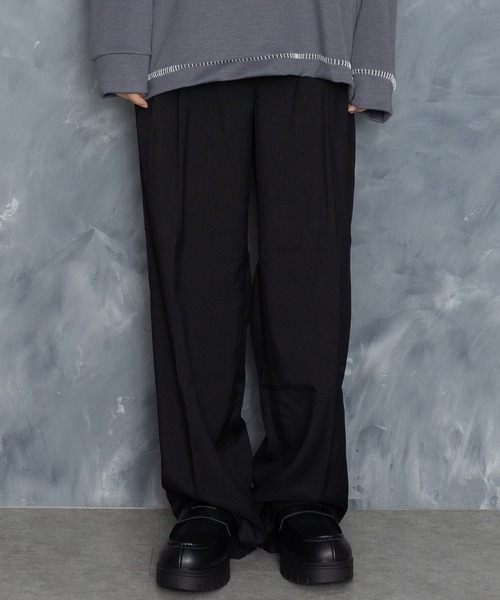 【セール】two tuck loose slacks/ツータック ルーズ スラックス（スラックス）｜Starting Over（スターティングオーバー）