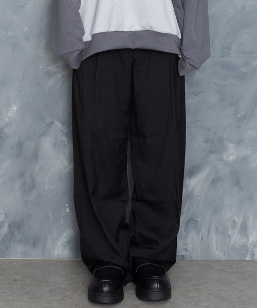 【セール】two tuck loose slacks/ツータック ルーズ スラックス（スラックス）｜Starting Over（スターティングオーバー）