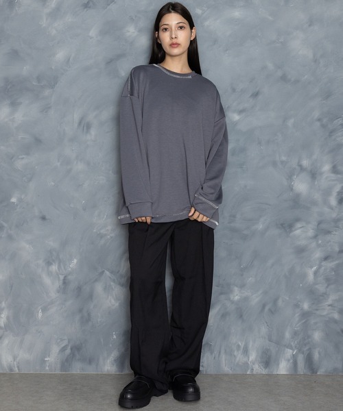【セール】two tuck loose slacks/ツータック ルーズ スラックス（スラックス）｜Starting Over（スターティングオーバー）
