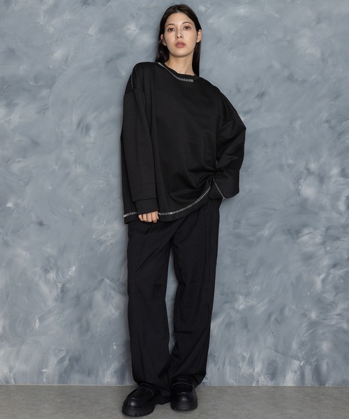 【セール】two tuck loose slacks/ツータック ルーズ スラックス（スラックス）｜Starting Over（スターティングオーバー）