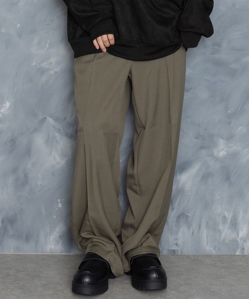 【セール】two tuck loose slacks/ツータック ルーズ スラックス（スラックス）｜Starting Over（スターティングオーバー）