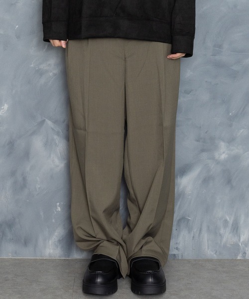 【セール】two tuck loose slacks/ツータック ルーズ スラックス（スラックス）｜Starting Over（スターティングオーバー）