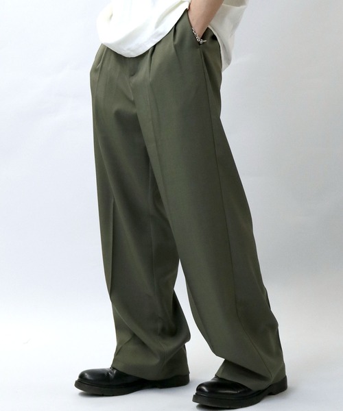 【セール】two tuck loose slacks/ツータック ルーズ スラックス（スラックス）｜Starting Over（スターティングオーバー）