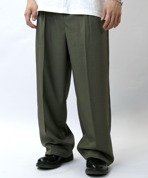 【セール】two tuck loose slacks/ツータック ルーズ スラックス（スラックス）｜Starting Over（スターティングオーバー）
