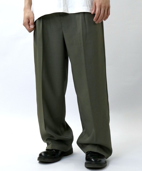 【セール】two tuck loose slacks/ツータック ルーズ スラックス（スラックス）｜Starting Over（スターティングオーバー）