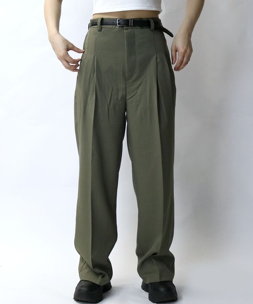 【セール】two tuck loose slacks/ツータック ルーズ スラックス（スラックス）｜Starting Over（スターティングオーバー）