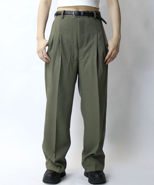 【セール】two tuck loose slacks/ツータック ルーズ スラックス（スラックス）｜Starting Over（スターティングオーバー）