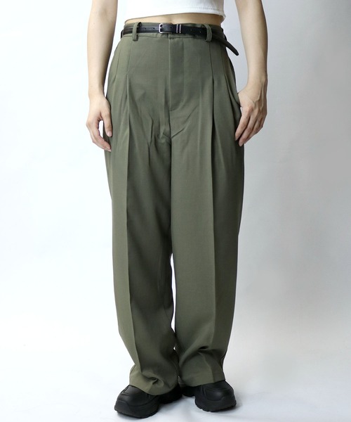 【セール】two tuck loose slacks/ツータック ルーズ スラックス（スラックス）｜Starting Over（スターティングオーバー）