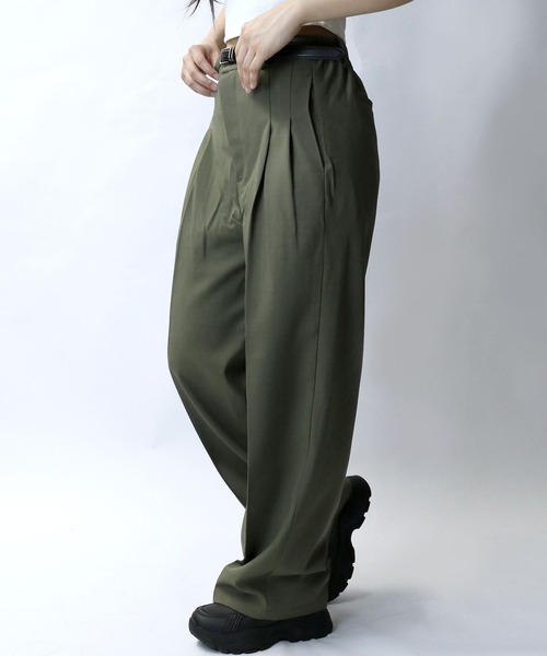 【セール】two tuck loose slacks/ツータック ルーズ スラックス（スラックス）｜Starting Over（スターティングオーバー）