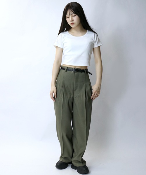 【セール】two tuck loose slacks/ツータック ルーズ スラックス（スラックス）｜Starting Over（スターティングオーバー）