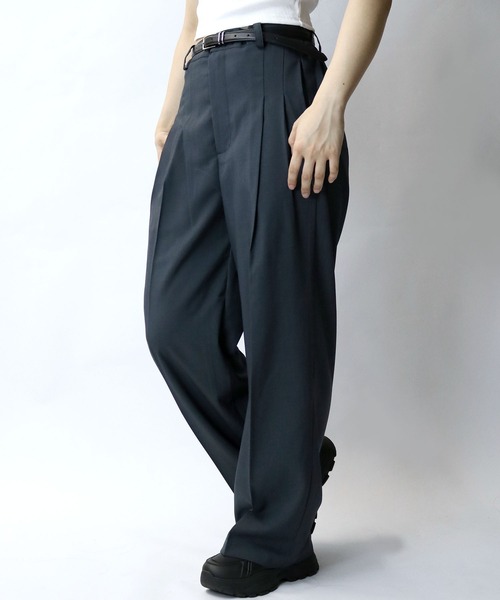 【セール】two tuck loose slacks/ツータック ルーズ スラックス（スラックス）｜Starting Over（スターティングオーバー）