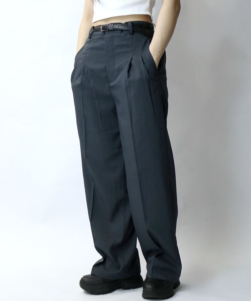 【セール】two tuck loose slacks/ツータック ルーズ スラックス（スラックス）｜Starting Over（スターティングオーバー）