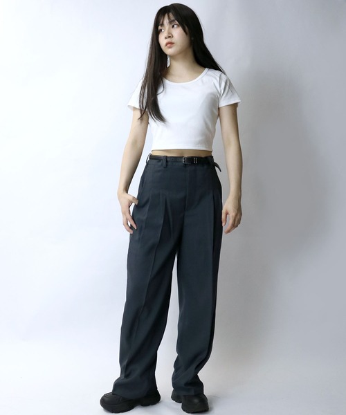 【セール】two tuck loose slacks/ツータック ルーズ スラックス（スラックス）｜Starting Over（スターティングオーバー）