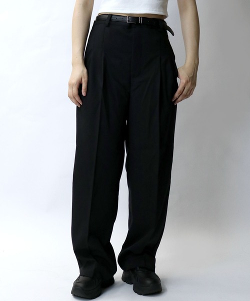 【セール】two tuck loose slacks/ツータック ルーズ スラックス（スラックス）｜Starting Over（スターティングオーバー）